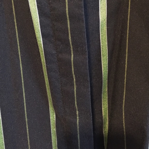 Lane Bryant Black/Green Striped Blouse Size 18/20 - Picture 5 of 7